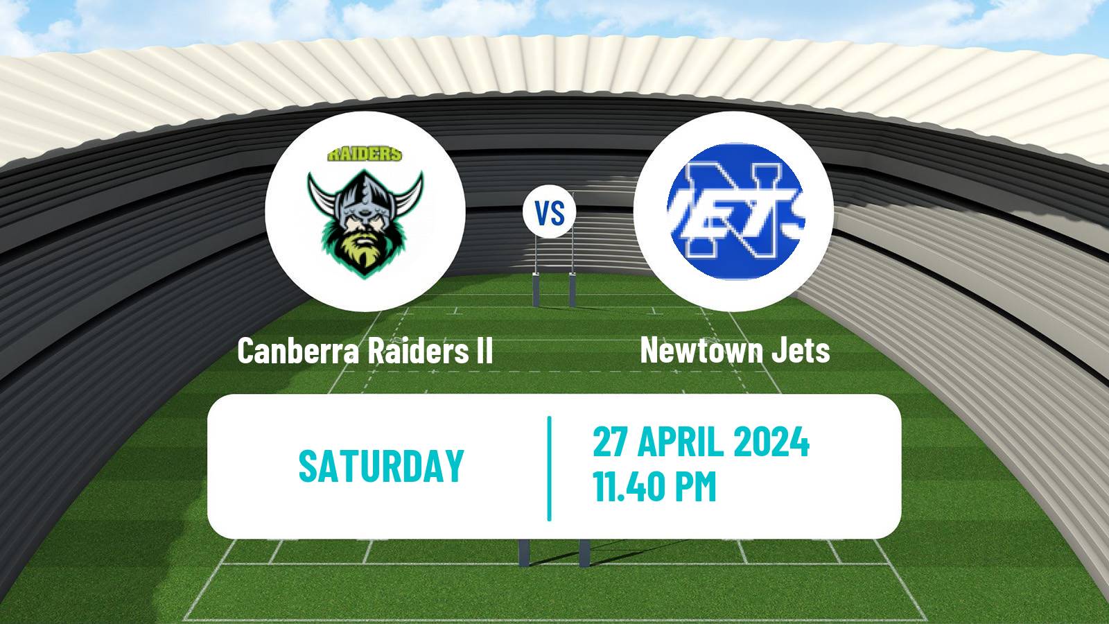 Rugby league Australian NSW Cup Canberra Raiders II - Newtown Jets