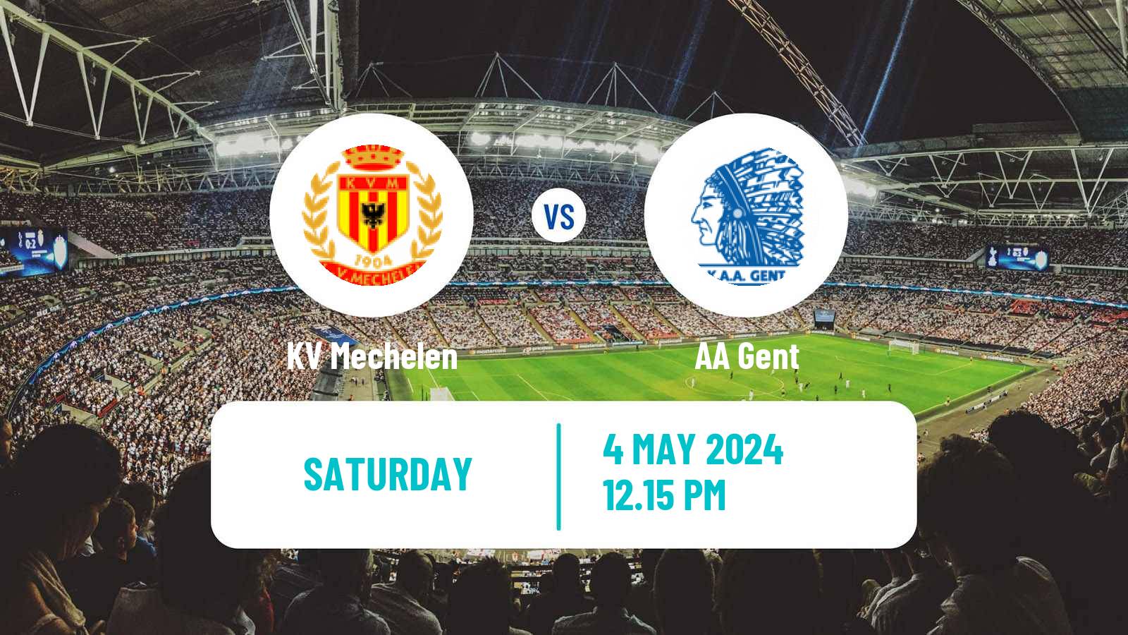 Soccer Belgian Jupiler Pro League KV Mechelen - Gent