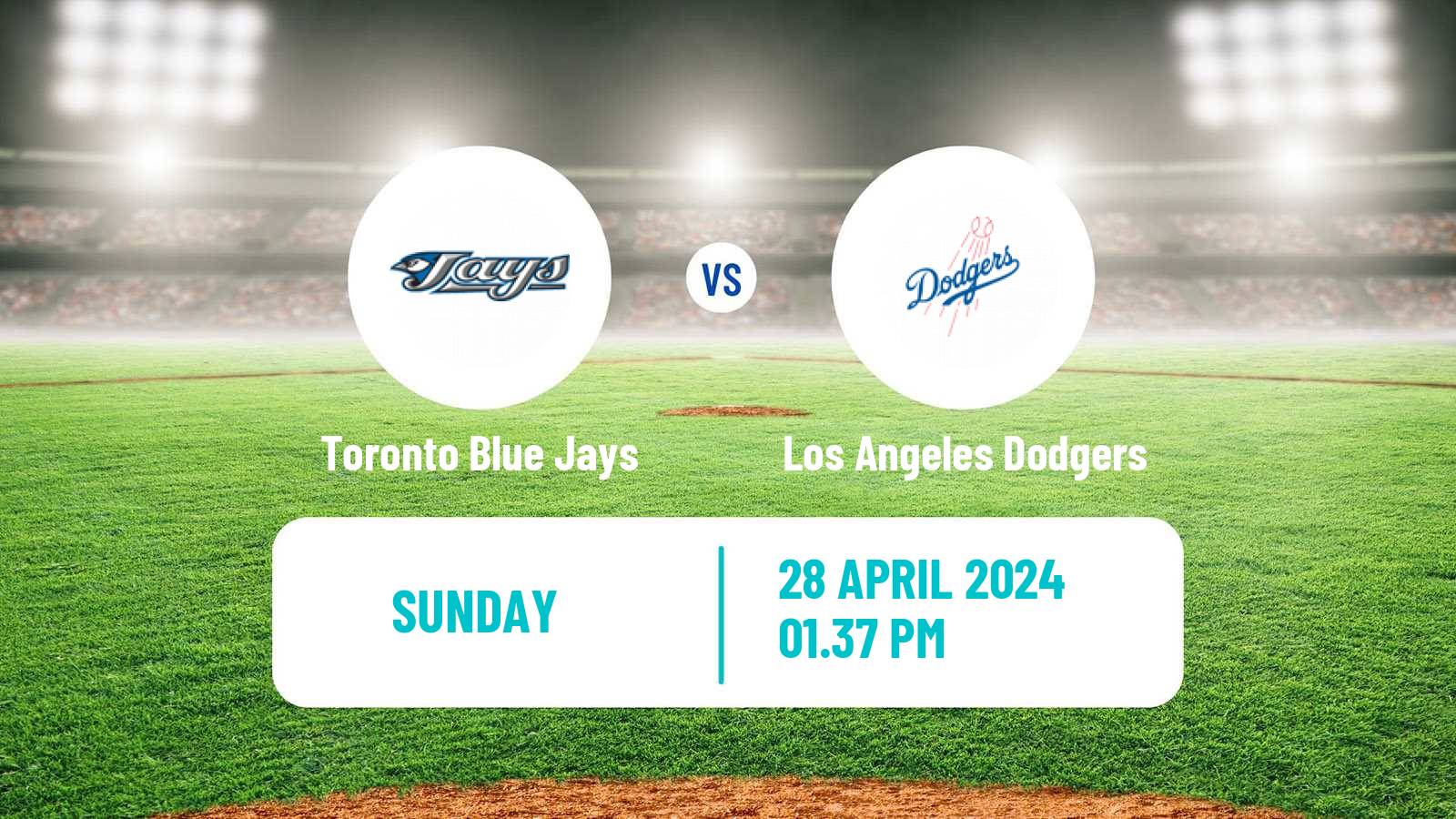 Baseball MLB Toronto Blue Jays - Los Angeles Dodgers