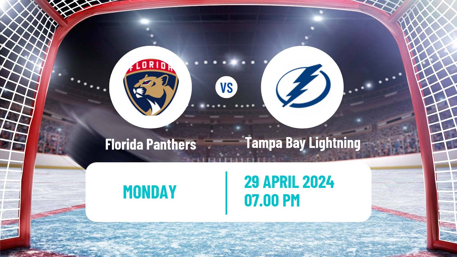 Hockey NHL Florida Panthers - Tampa Bay Lightning