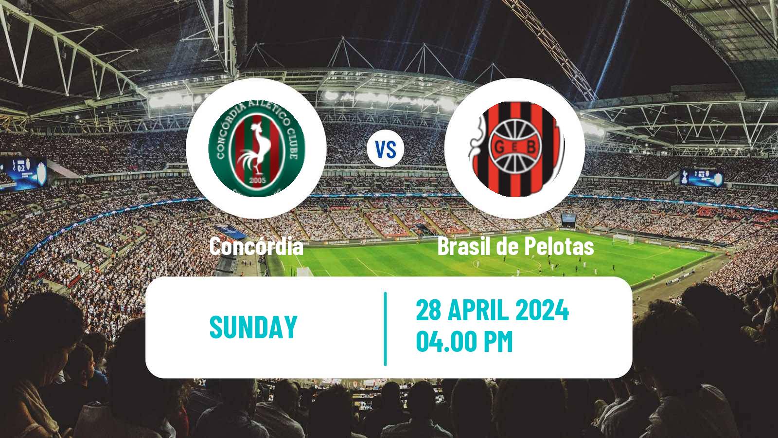 Soccer Brazilian Serie D Concórdia - Brasil de Pelotas