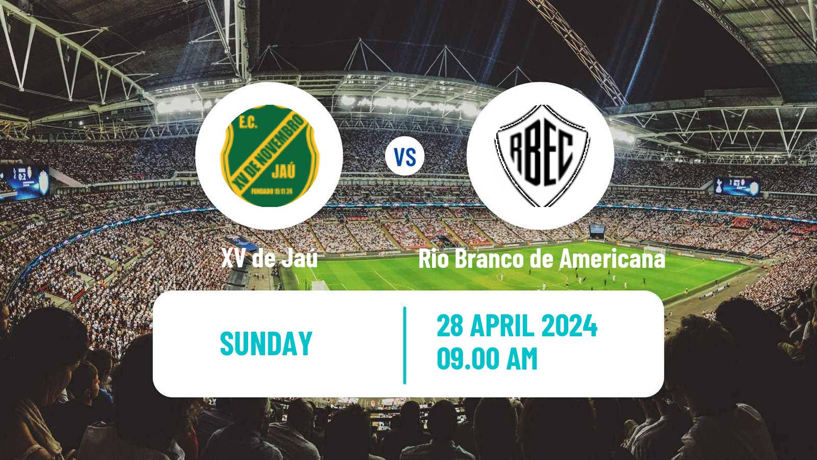 Soccer Brazilian Campeonato Paulista A4 XV de Jaú - Rio Branco de Americana