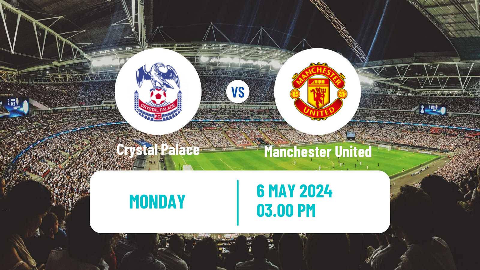 Soccer English Premier League Crystal Palace - Manchester United