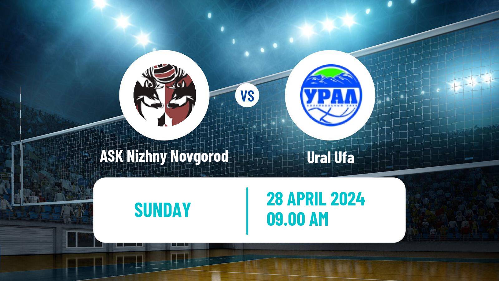 Volleyball Russian Super League Volleyball ASK Nizhny Novgorod - Ural Ufa