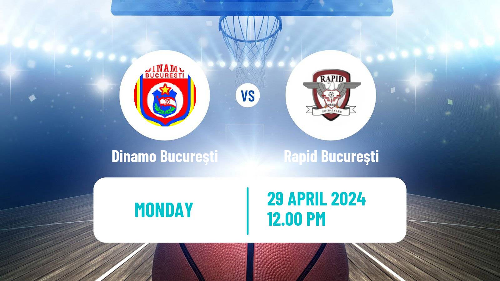 Basketball Romanian Divizia A Basketball Dinamo Bucureşti - Rapid Bucureşti