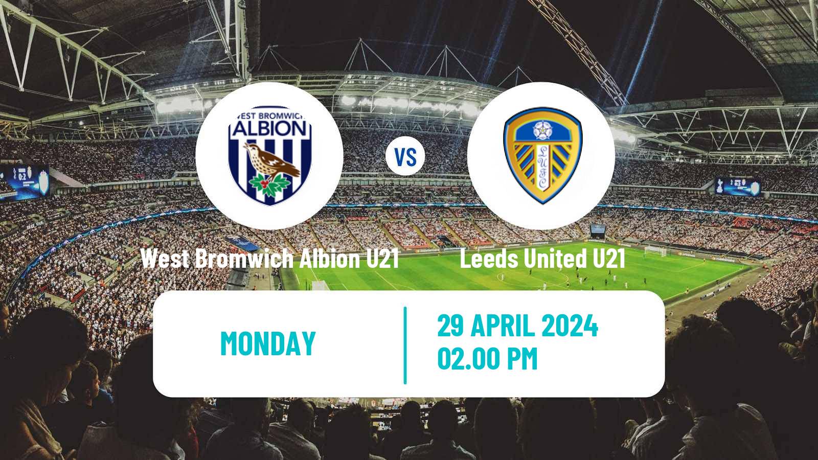 Soccer English Premier League 2 West Bromwich Albion U21 - Leeds United U21