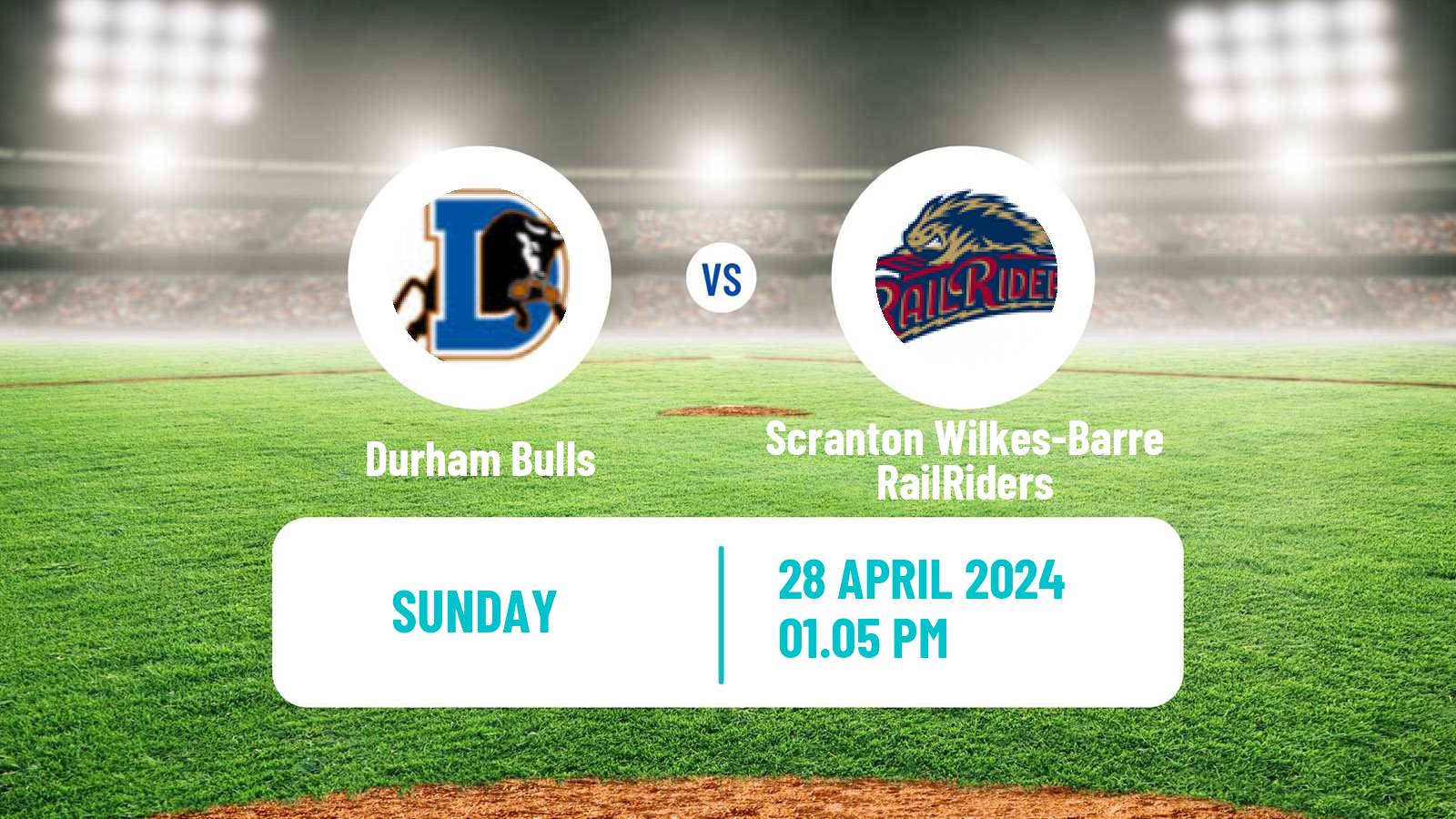 Baseball IL Durham Bulls - Scranton Wilkes-Barre RailRiders