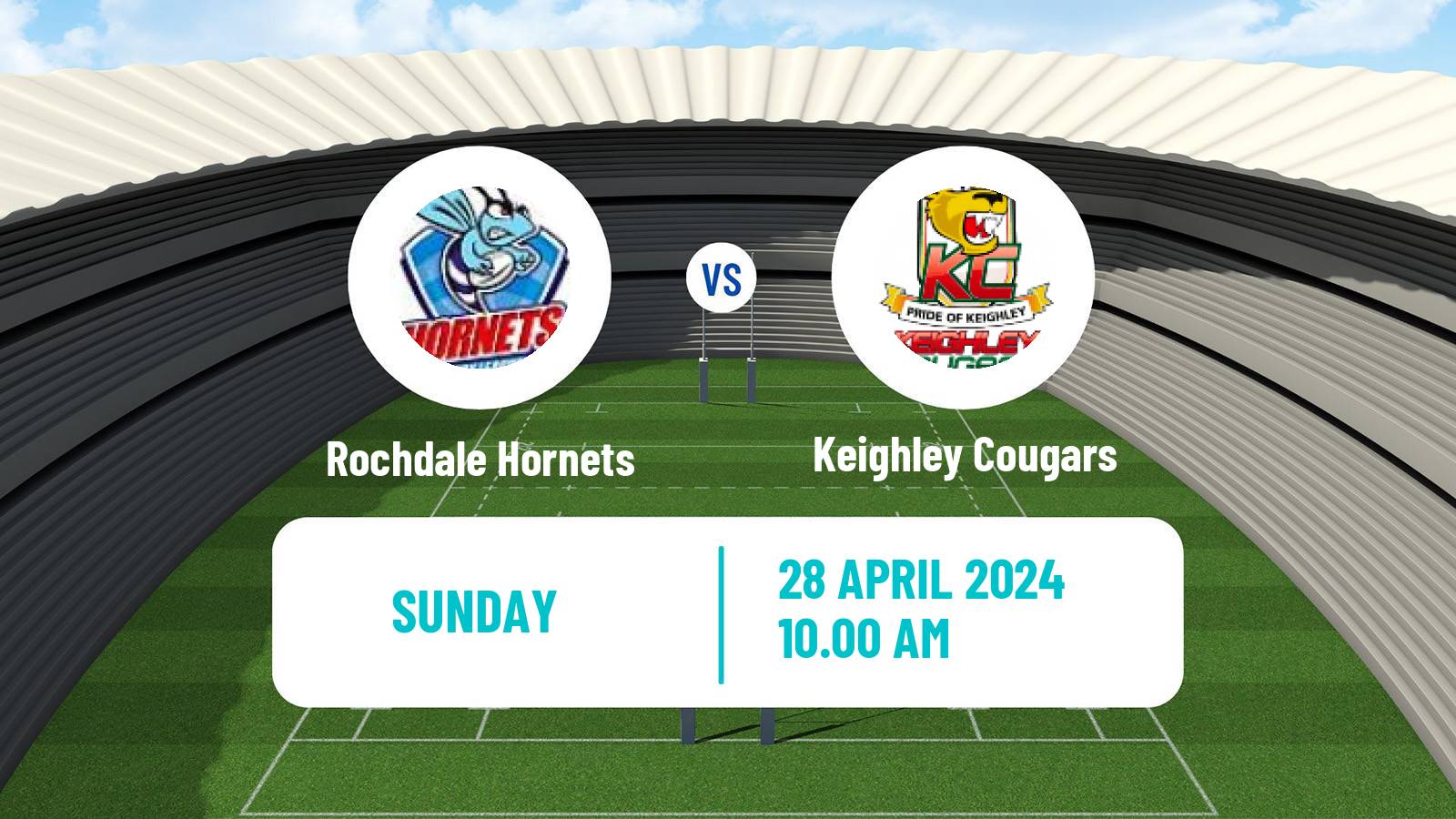 Rugby league English League 1 Rugby League Rochdale Hornets - Keighley Cougars