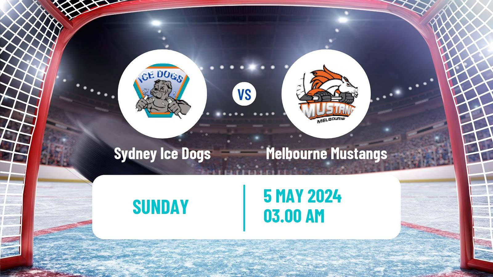 Hockey Australian Ice Hockey League Sydney Ice Dogs - Melbourne Mustangs