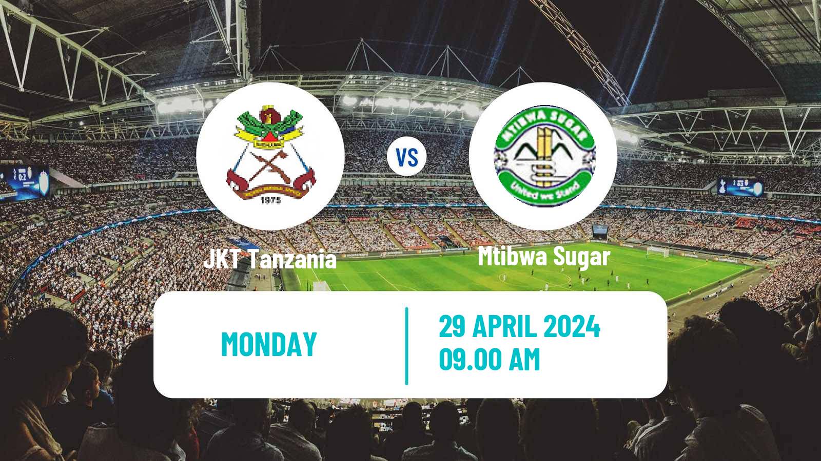 Soccer Tanzanian Premier League JKT Tanzania - Mtibwa Sugar