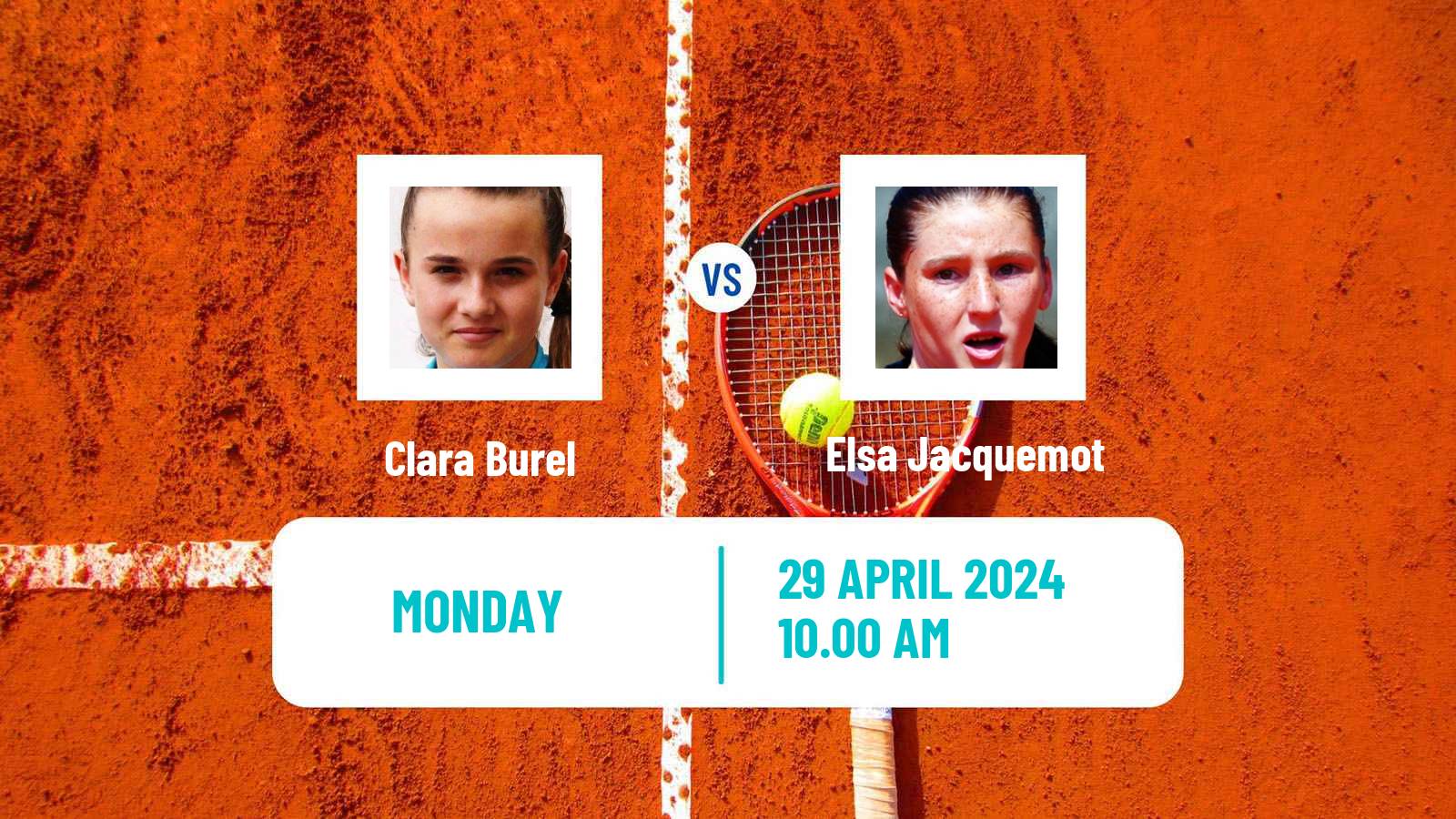 Tennis Saint Malo Challenger Women Clara Burel - Elsa Jacquemot