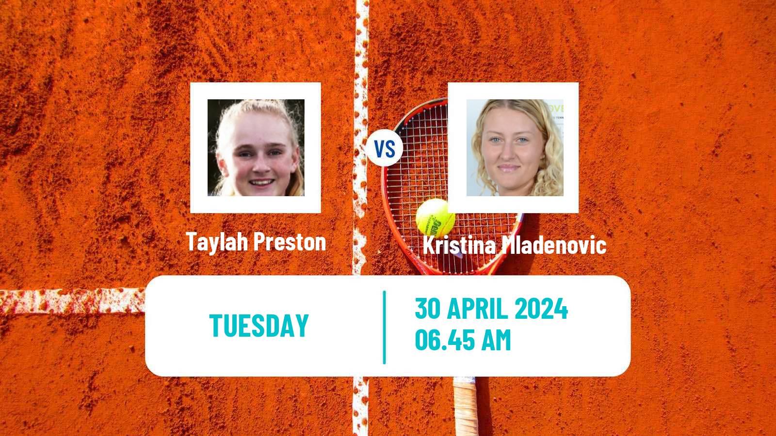 Tennis Saint Malo Challenger Women Taylah Preston - Kristina Mladenovic