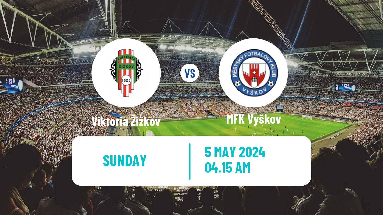 Soccer Czech Division 2 Viktoria Žižkov - Vyškov