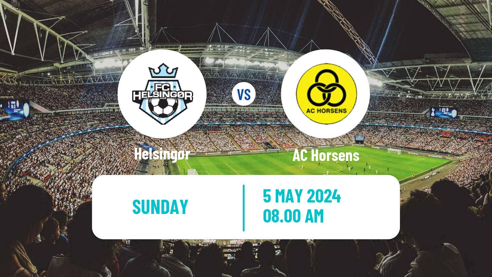 Soccer Danish 1 Division Helsingør - Horsens