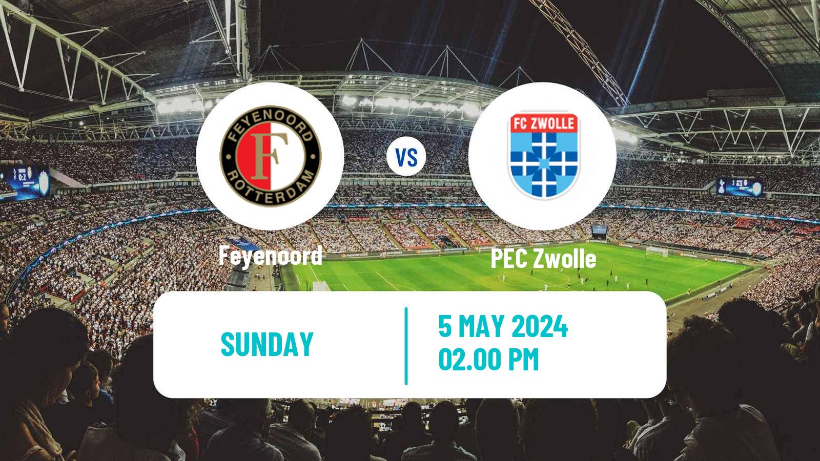 Soccer Dutch Eredivisie Feyenoord - Zwolle