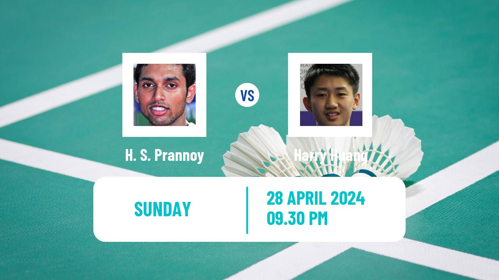 Badminton BWF Thomas Cup Men H. S. Prannoy - Harry Huang