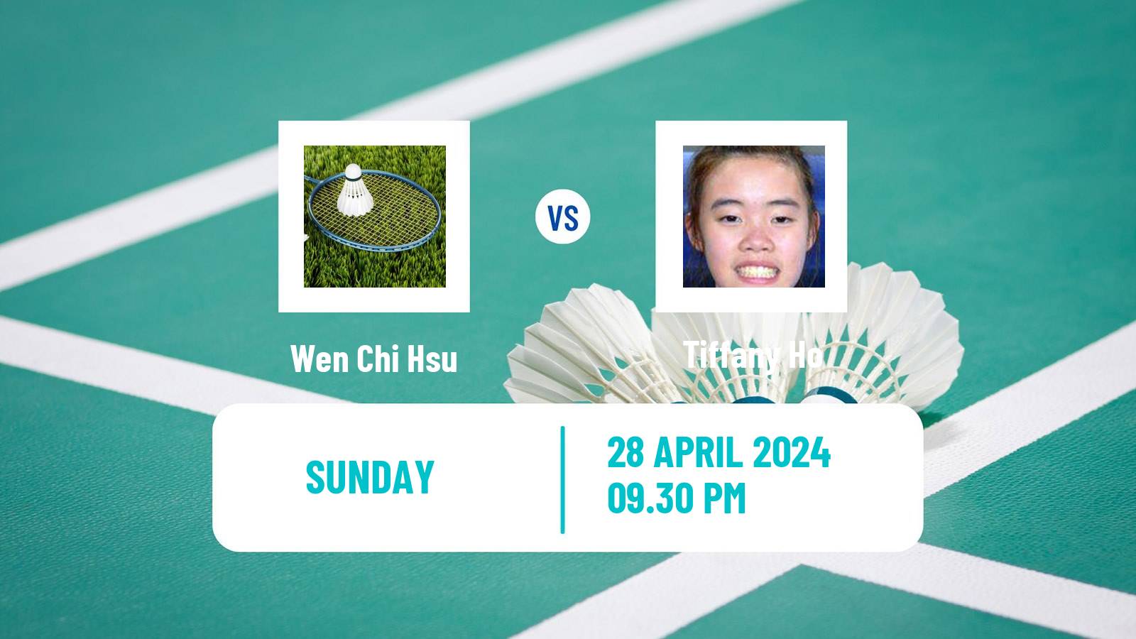 Badminton BWF Uber Cup Women Wen Chi Hsu - Tiffany Ho