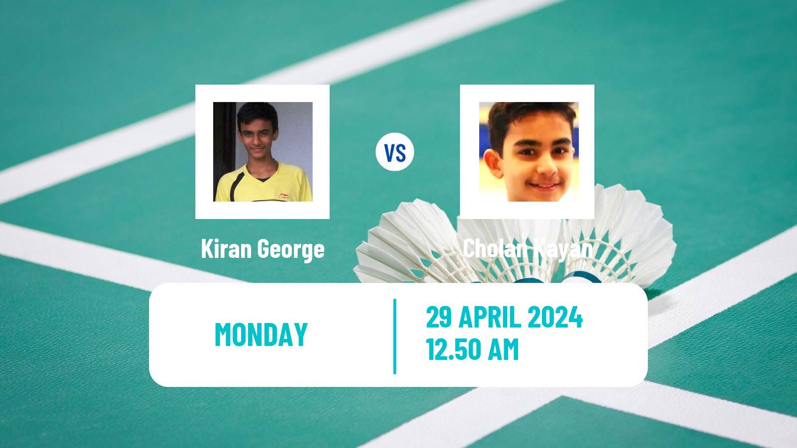 Badminton BWF Thomas Cup Men Kiran George - Cholan Kayan