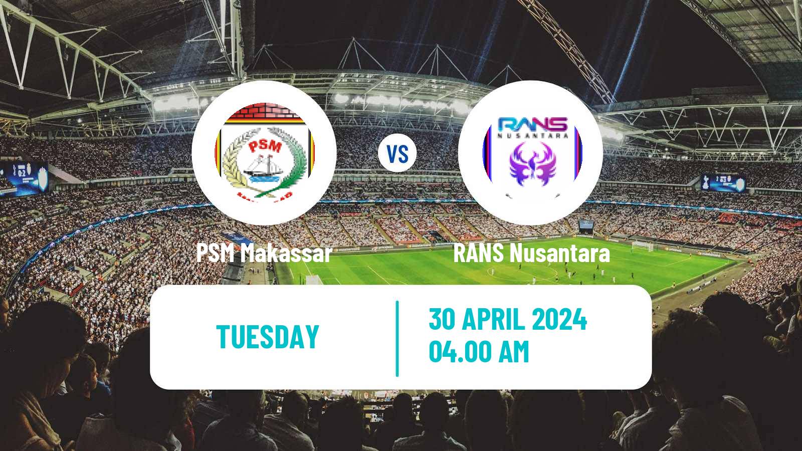 Soccer Indonesian Liga 1 PSM Makassar - RANS Nusantara