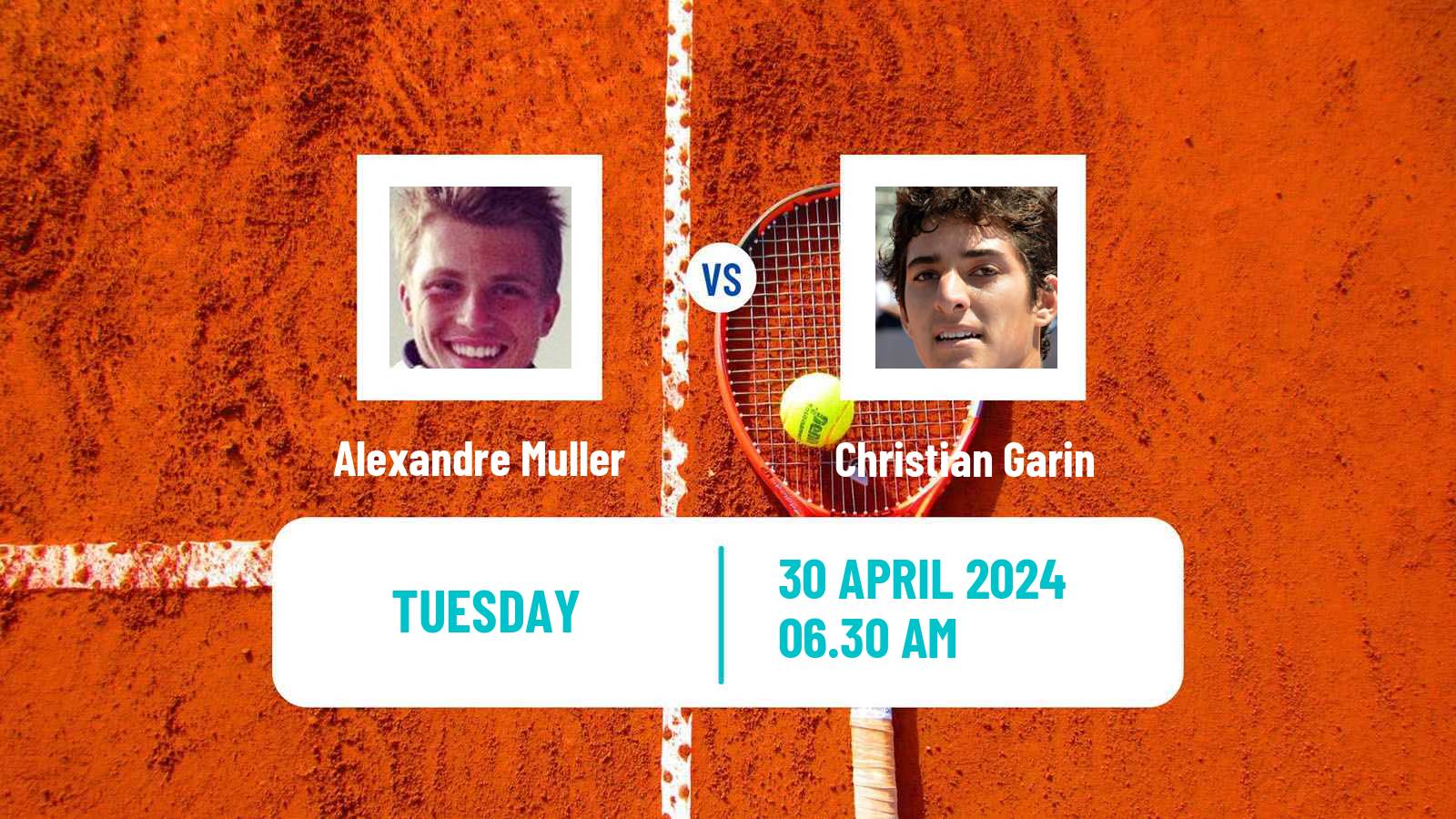 Tennis Aix En Provence Challenger Men Alexandre Muller - Christian Garin