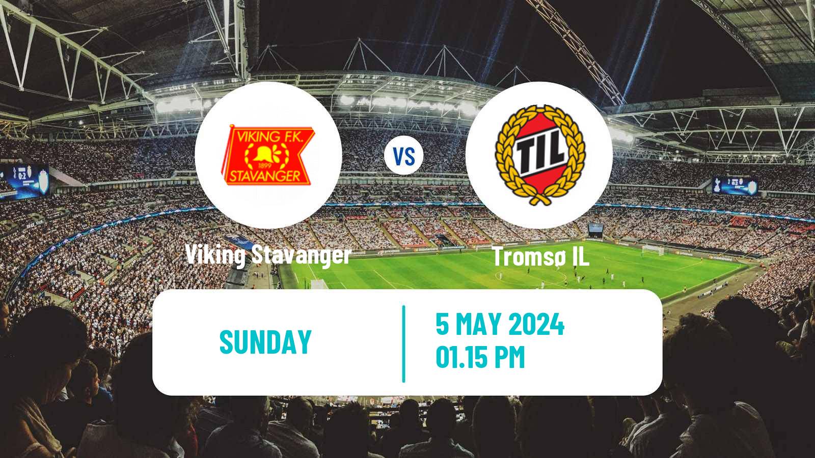 Soccer Norwegian Eliteserien Viking Stavanger - Tromsø