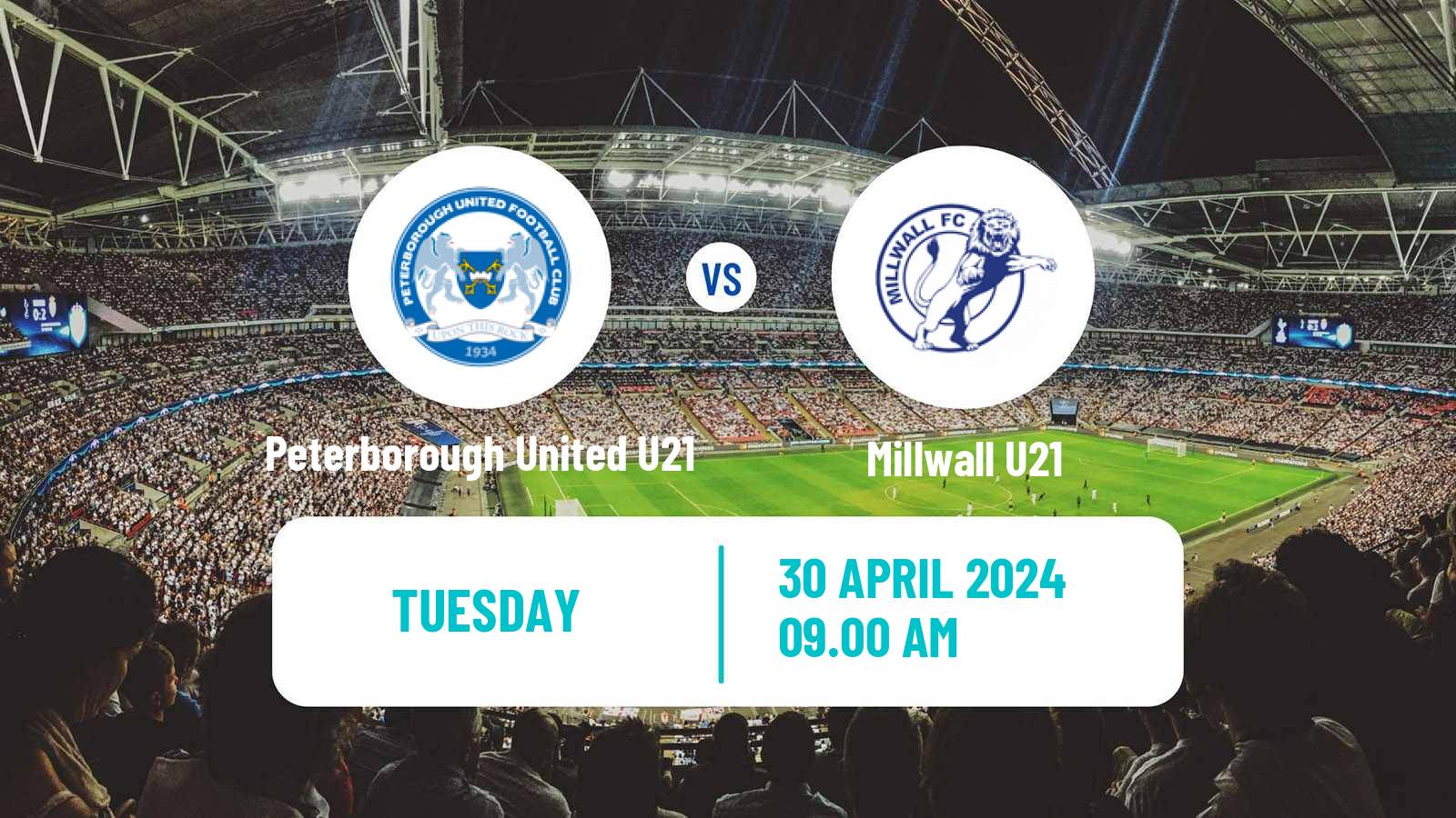 Soccer English Professional Development League Peterborough United U21 - Millwall U21