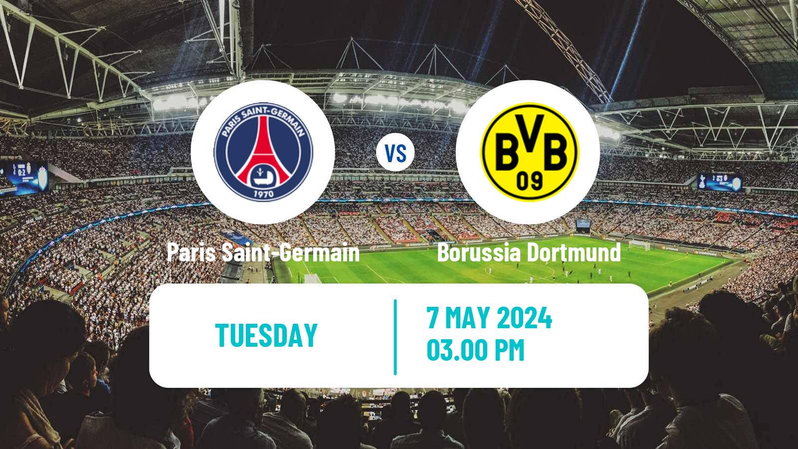 Soccer UEFA Champions League Paris Saint-Germain - Borussia Dortmund