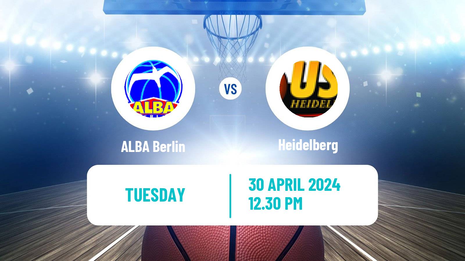 Basketball German BBL ALBA Berlin - Heidelberg