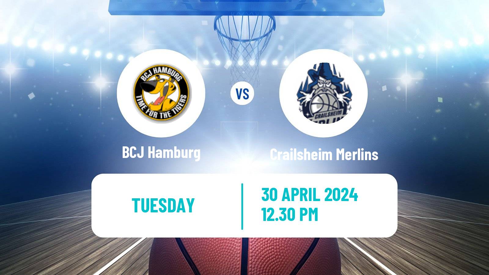 Basketball German BBL BCJ Hamburg - Crailsheim Merlins