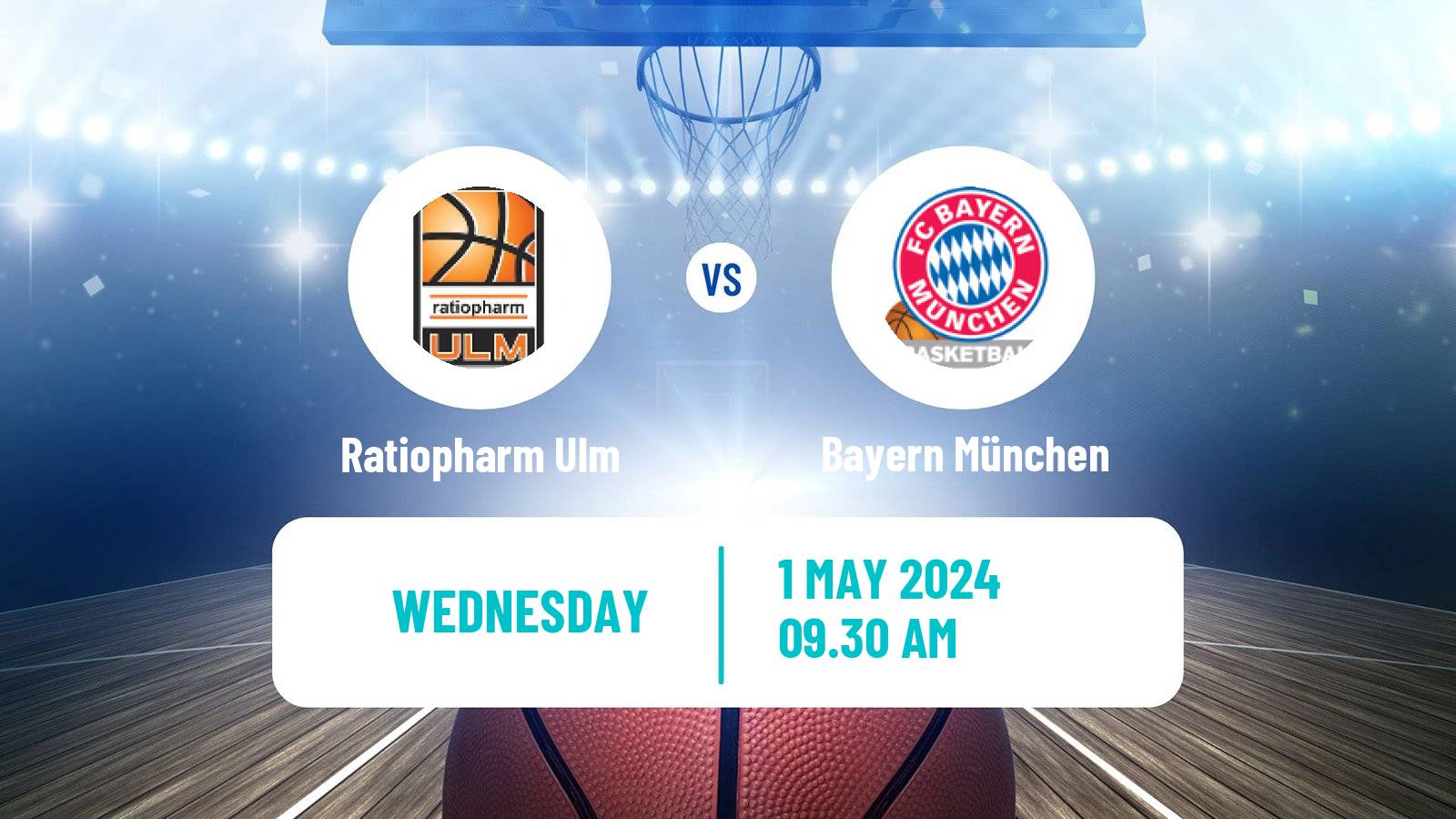 Basketball German BBL Ratiopharm Ulm - Bayern München