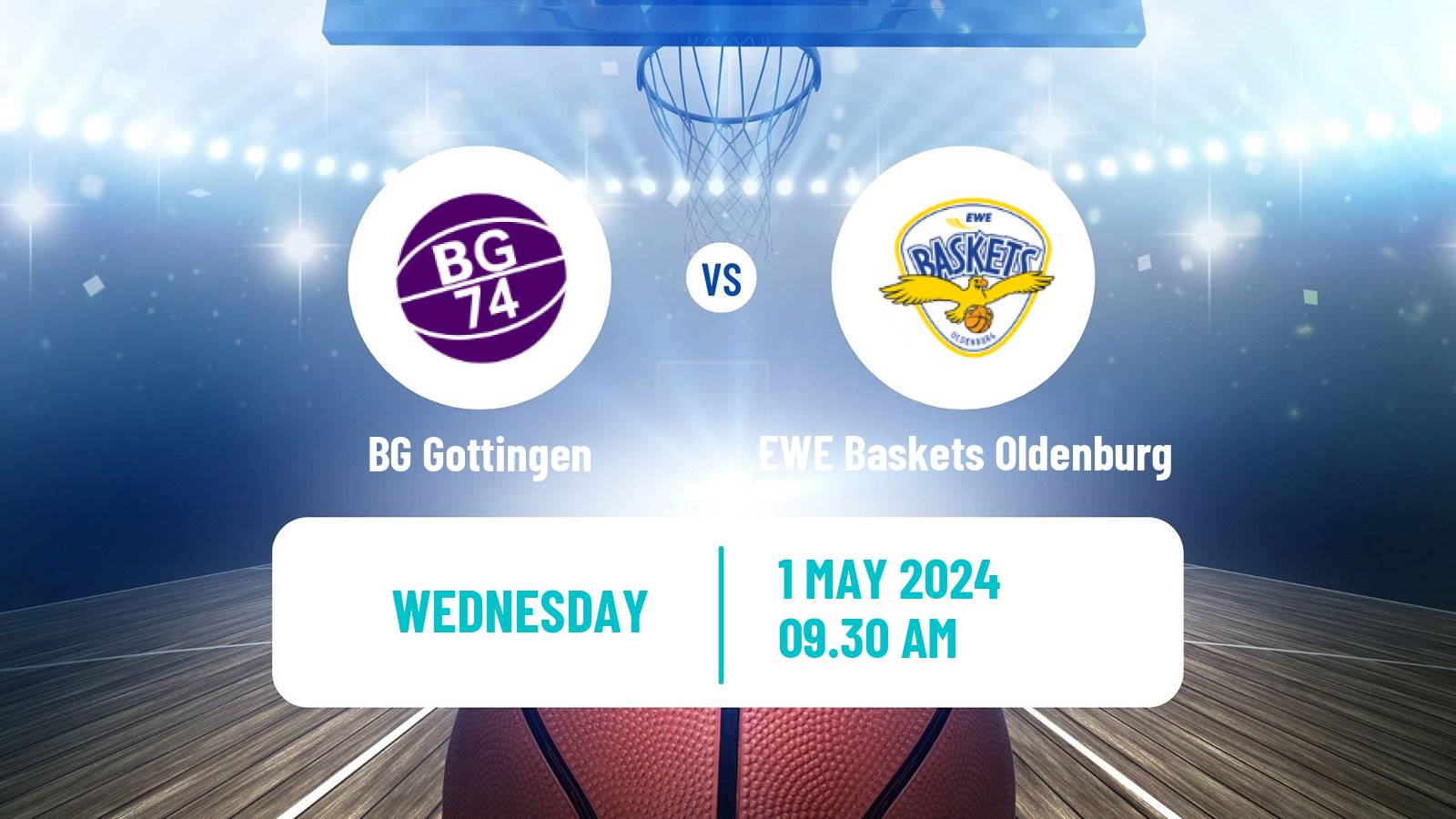 Basketball German BBL BG Göttingen - EWE Baskets Oldenburg