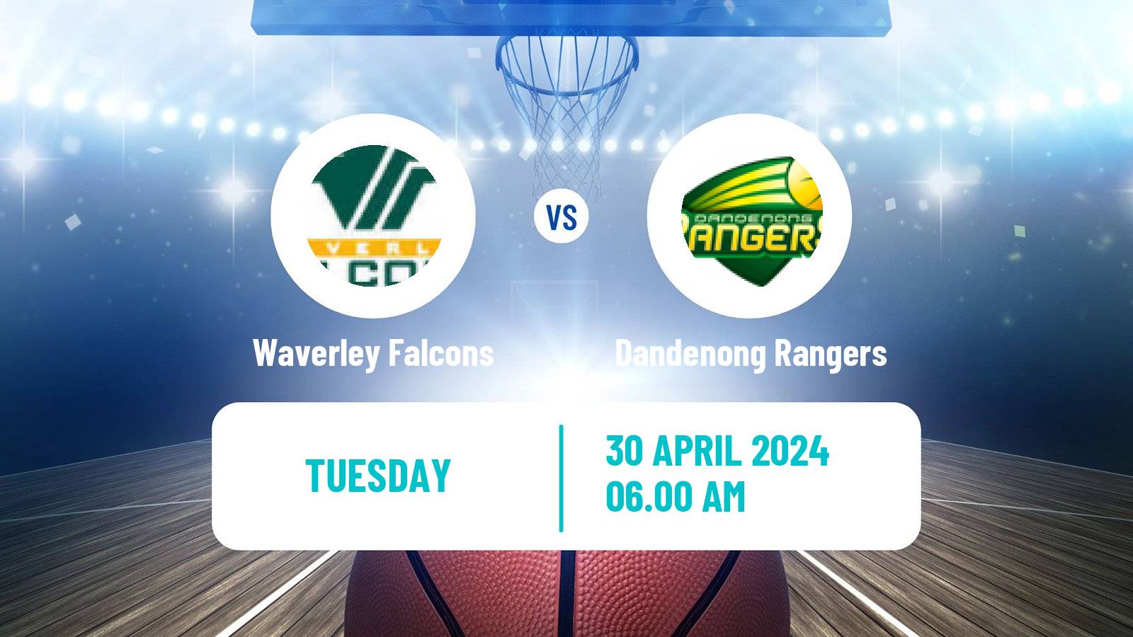 Basketball Australian NBL1 South Waverley Falcons - Dandenong Rangers