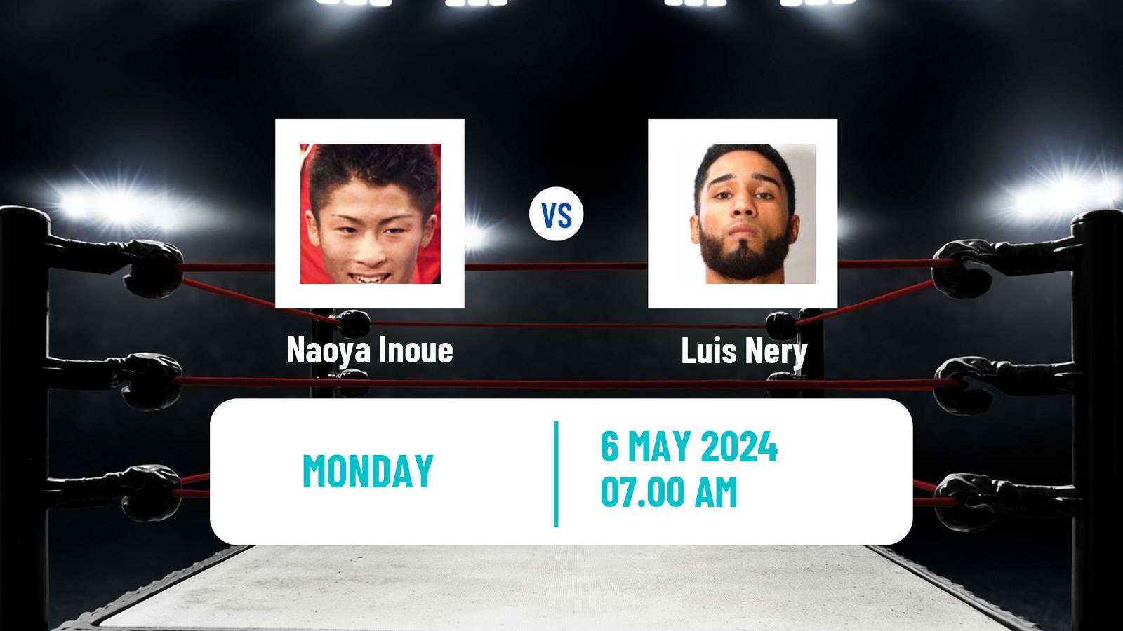 Boxing Super Bantamweight IBF WBC WBO WBA Super Titles Men Naoya Inoue - Luis Nery