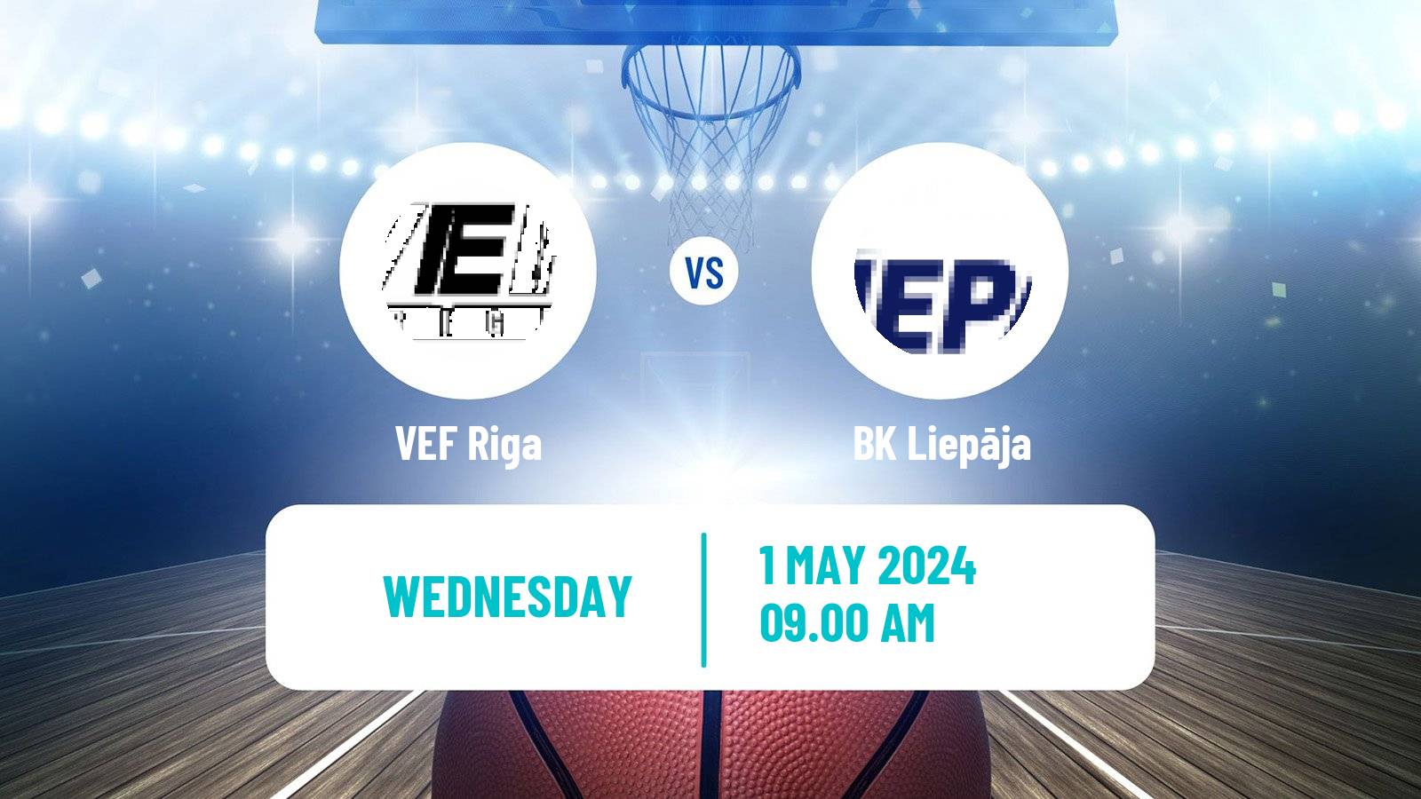 Basketball Latvian LBL VEF Riga - Liepāja