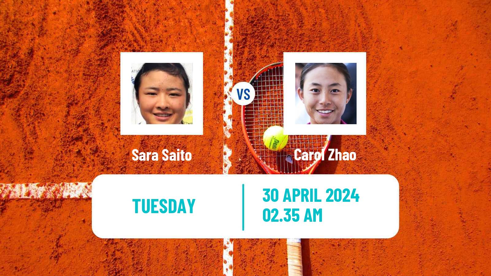 Tennis ITF W100 Gifu Women 2024 Sara Saito - Carol Zhao
