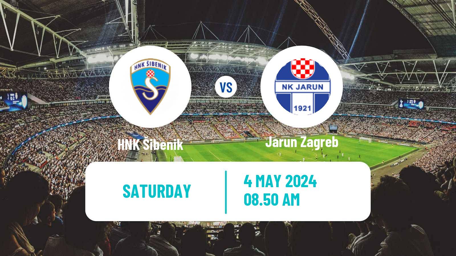 Soccer Croatian Prva NL Šibenik - Jarun Zagreb