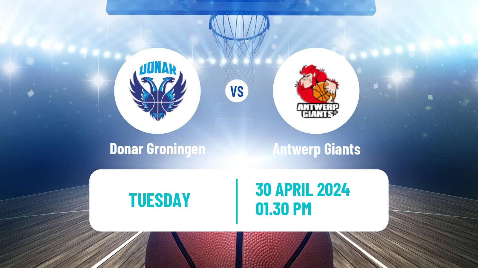 Basketball Dutch DBL Donar Groningen - Antwerp Giants
