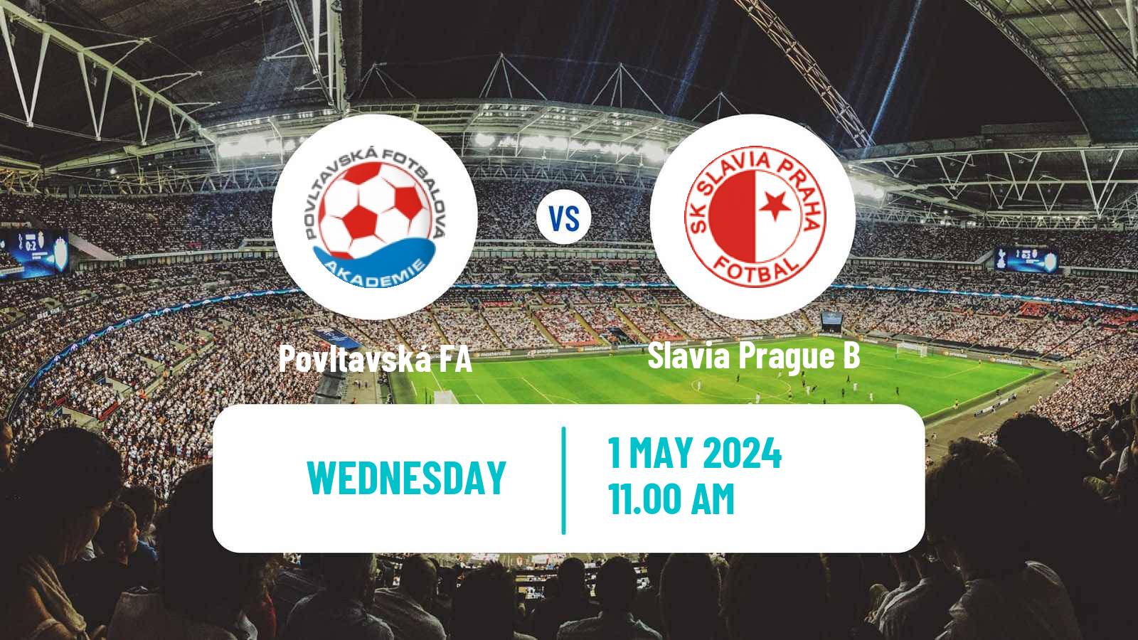 Soccer Czech CFL Group A Povltavská FA - Slavia Prague B