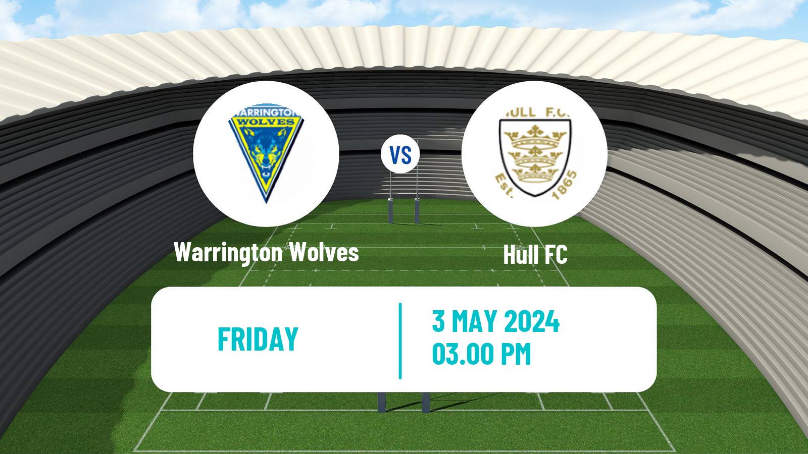 Rugby league Super League Rugby Warrington Wolves - Hull