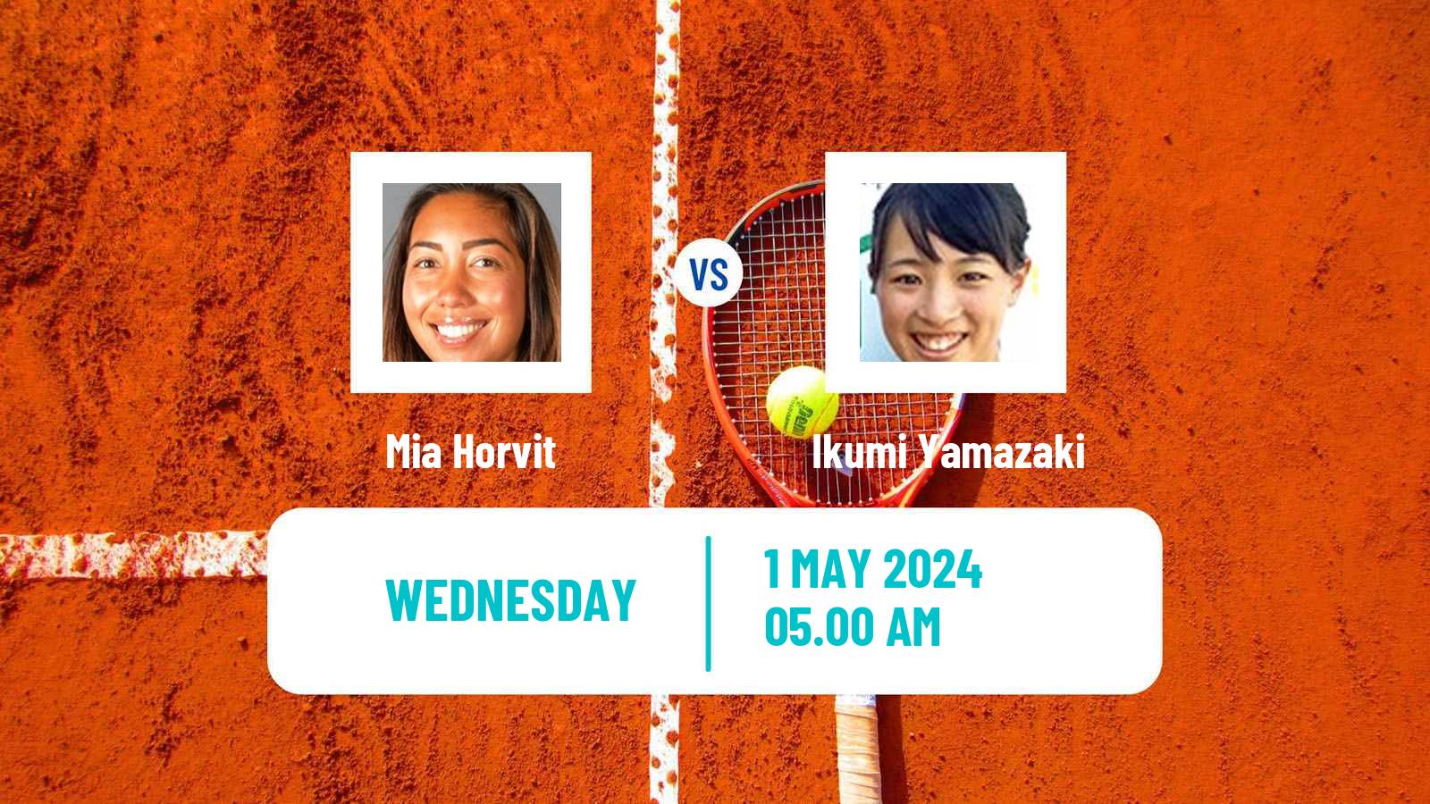 Tennis ITF W35 Hammamet 7 Women Mia Horvit - Ikumi Yamazaki