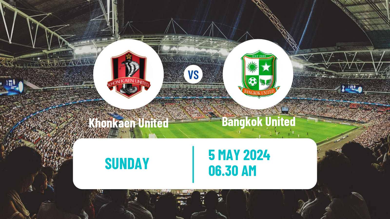 Soccer Thai League 1 Khonkaen United - Bangkok United