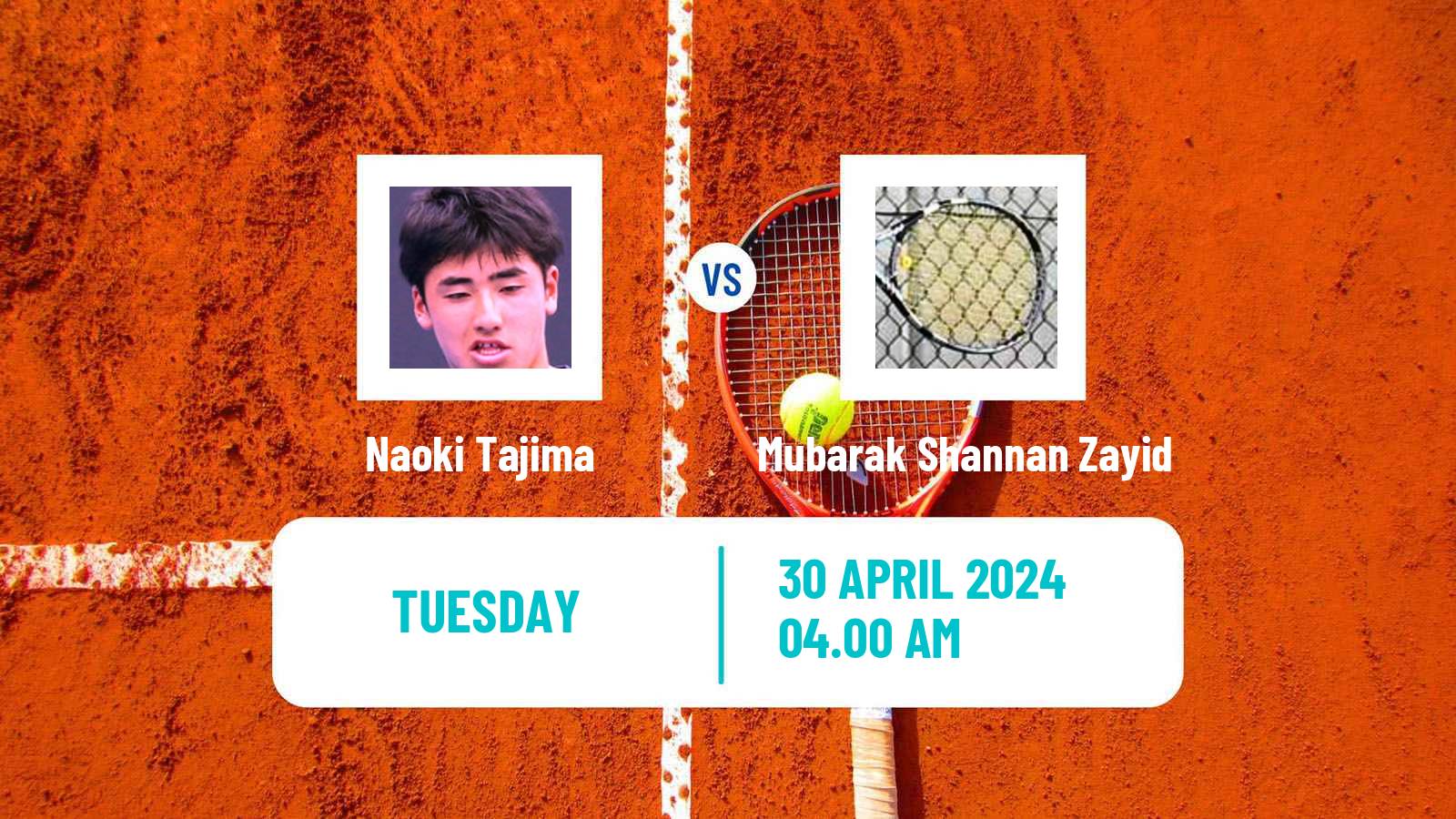 Tennis ITF M15 Antalya 13 Men 2024 Naoki Tajima - Mubarak Shannan Zayid