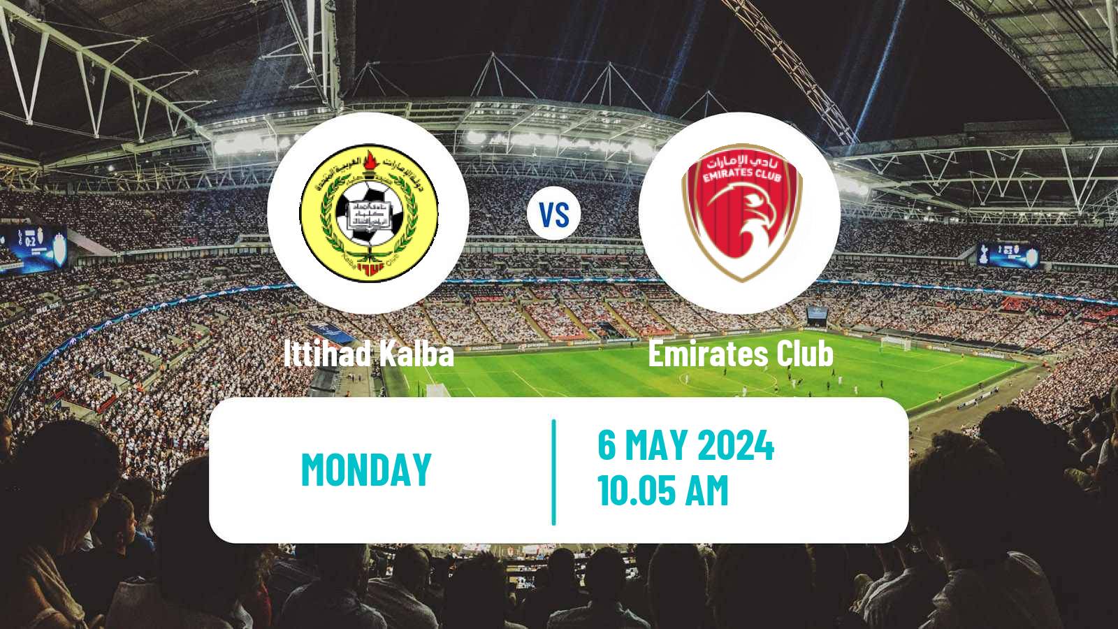 Soccer UAE Football League Ittihad Kalba - Emirates Club