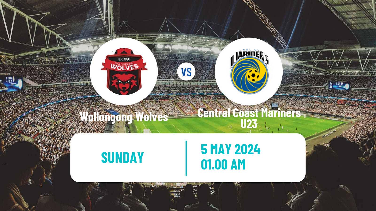 Soccer Australian NPL NSW Wollongong Wolves - Central Coast Mariners U23