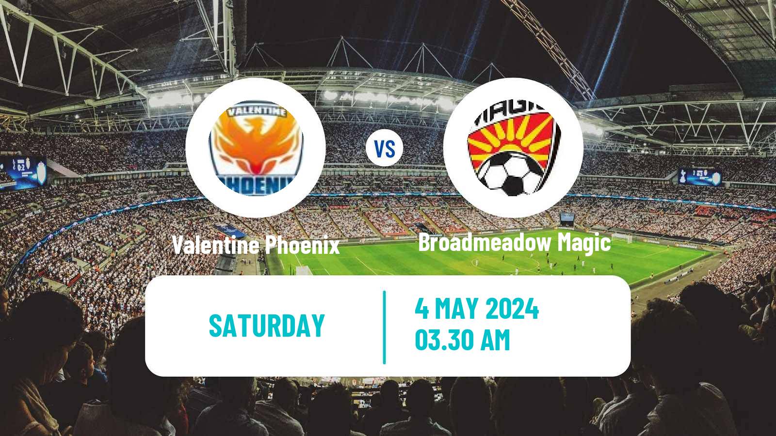Soccer Australian NPL Northern NSW Valentine Phoenix - Broadmeadow Magic