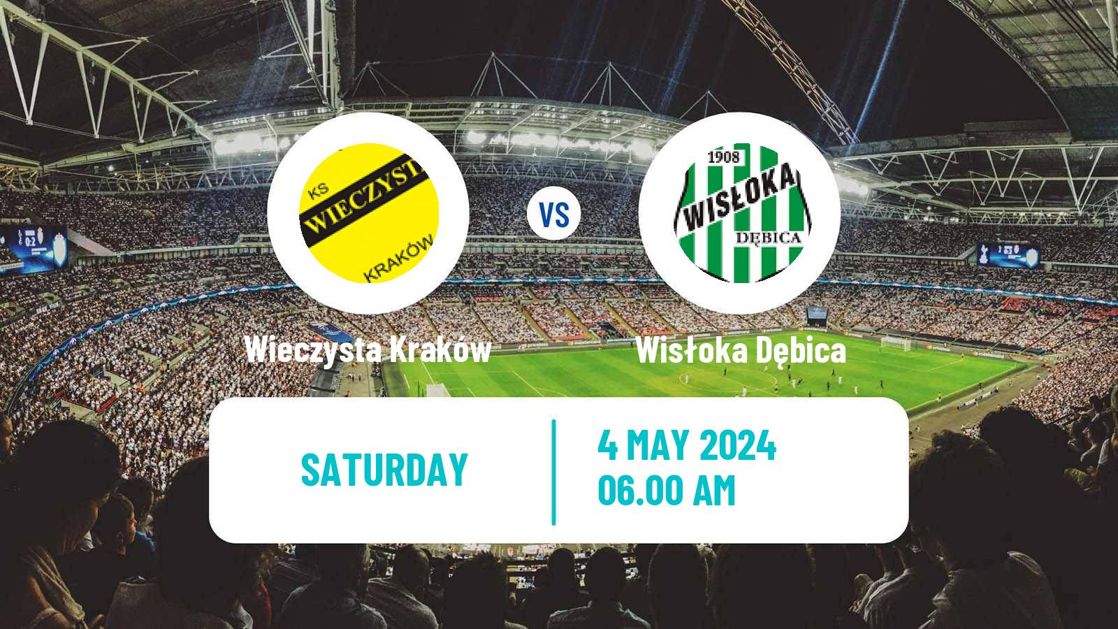 Soccer Polish Division 3 - Group IV Wieczysta Kraków - Wisłoka Dębica