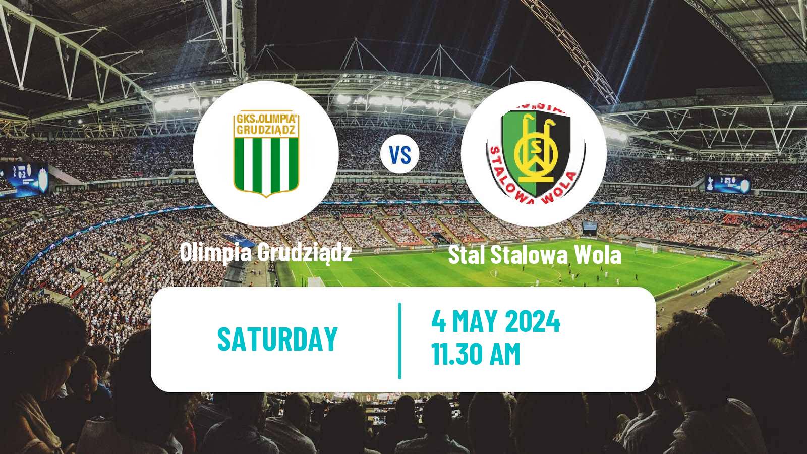 Soccer Polish Division 2 Olimpia Grudziądz - Stal Stalowa Wola
