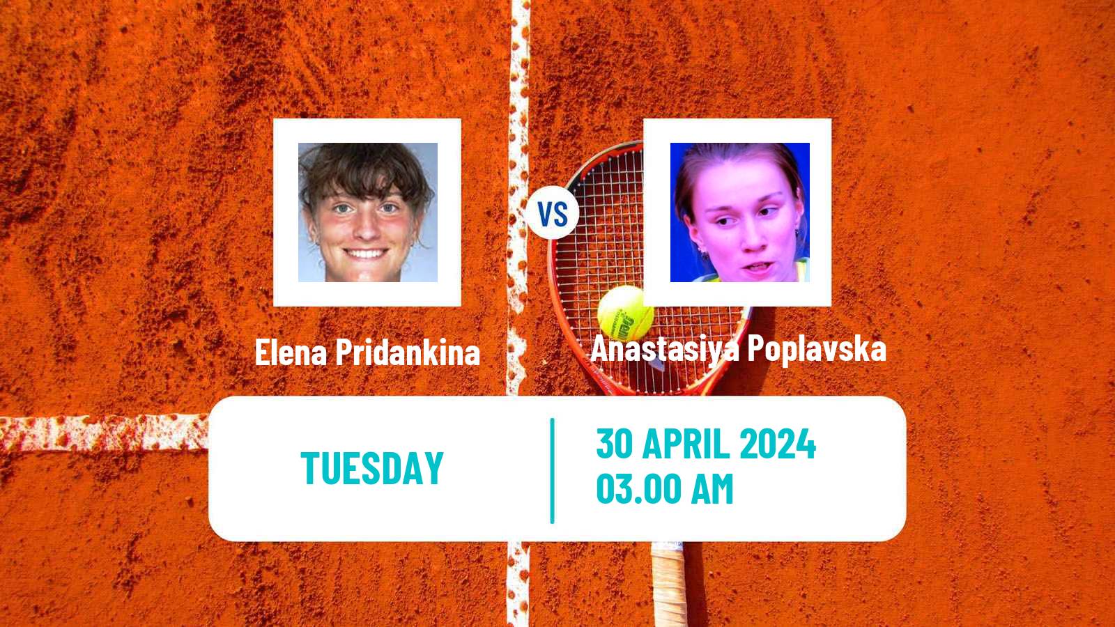 Tennis ITF W50 Lopota 2 Women Elena Pridankina - Anastasiya Poplavska