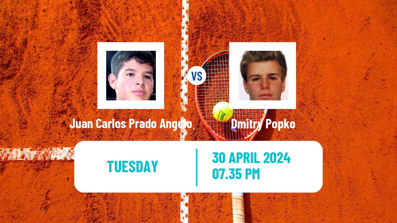 Tennis Porto Alegre Challenger Men Juan Carlos Prado Angelo - Dmitry Popko