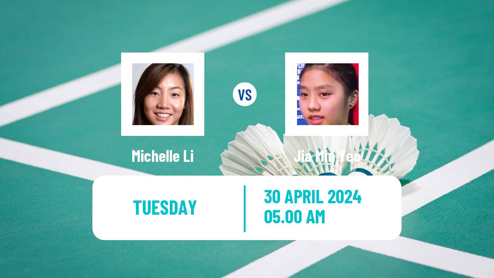 Badminton BWF Uber Cup Women Michelle Li - Jia Min Yeo
